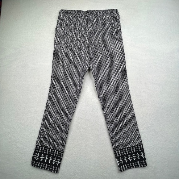 Rafaella Comfort Women's Pull-On Ankle Pant size 10 Black & White Geometric - Picture 13 of 15